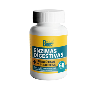 Enzimas digestivas + Probióticos y Prebióticos