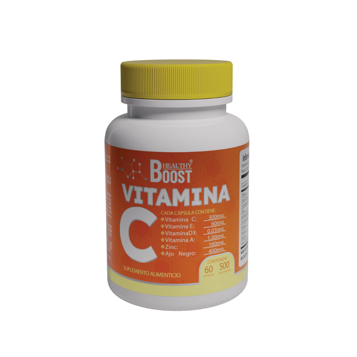 Vitamina C + Vitamina E + Vitamina D3 + Vitamina A + Zinc + Ajo negro