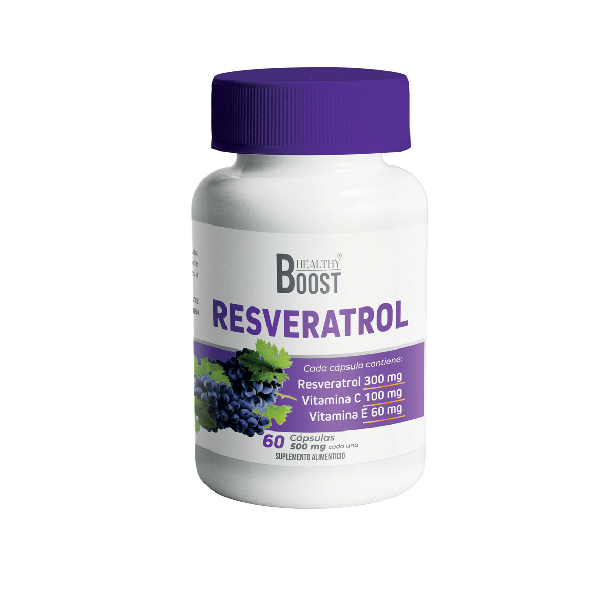 Resveratrol + Vitamina C y Vitamina E.